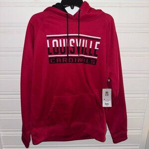 Louisville Cardinals Colosseum Mens Hooded Sweatshirt NWT